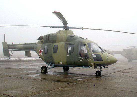 В Сызранский филиал ВУНЦ ВВС поступают новые учебно-тренировочные вертолеты «Ансат-У»