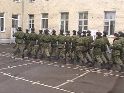 Novos princípios de preenchimento de unidades militares com recrutas
