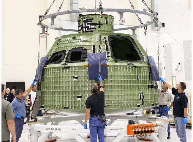 В NASA представили капсулу нового космического корабля Orion