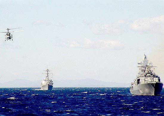 At the international exercise "Rimpak" ships of the Pacific Fleet repelled the air attack of the Canadian Air Force