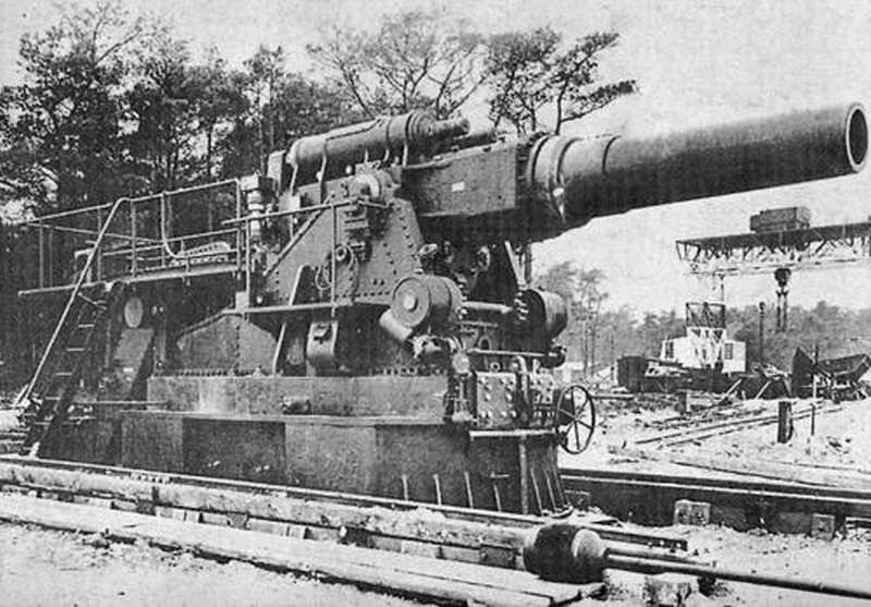 42 cm kurze Marinekanone L / 16 - 420-mm Mortero súper pesado alemán "Gamma"