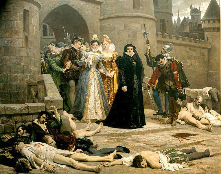 24 августа 1572 г. в Париже произошла массовая резня гугенотов (Варфоломеевская ночь)