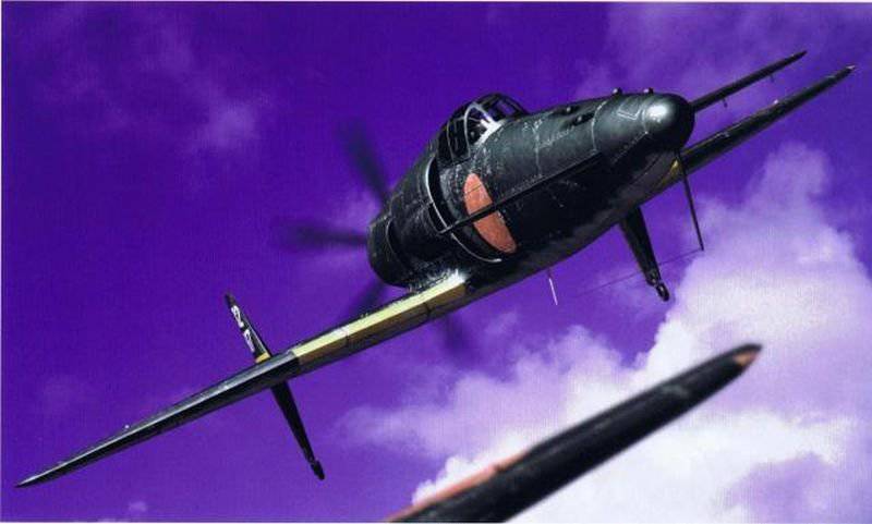 Японский перехватчик J7W Shinden (1943-1945гг)