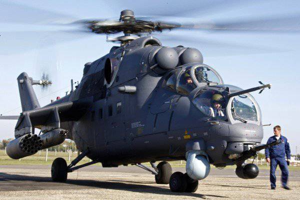 The newest attack helicopters Mi-35М were tested on the Kuban