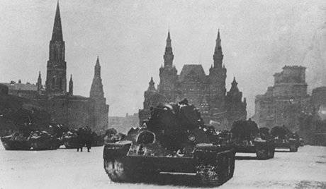 Desfile lendário em 7 de novembro de 1941