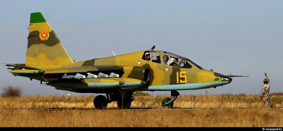 Сколько самолетов в казахстане. Су-25 ВВС Казахстана. Самолёт военный Су 25. Миг 25 и Су 27. Су-25 Штурмовик камуфляж.