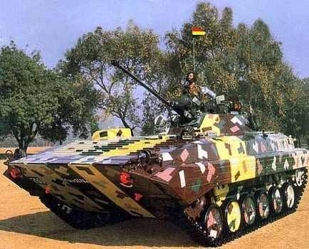 The Indian mutant of the BMP-2 and the truck is the most curious armored X-NUMX