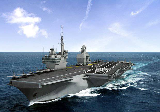 Porte-Avions 2 (PA2) New French Navy aircraft carrier