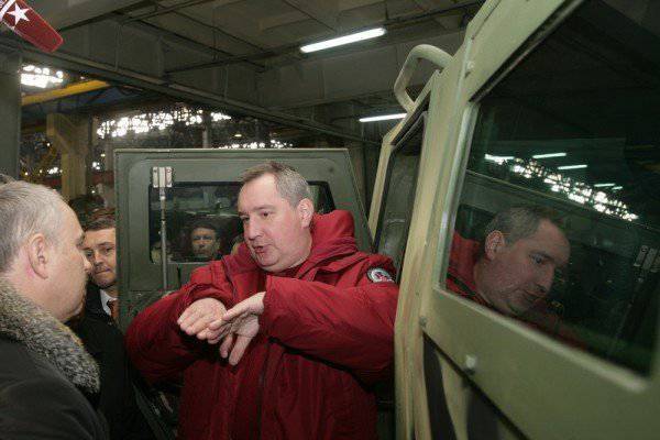 Rogozin gostou dos "Tigres"