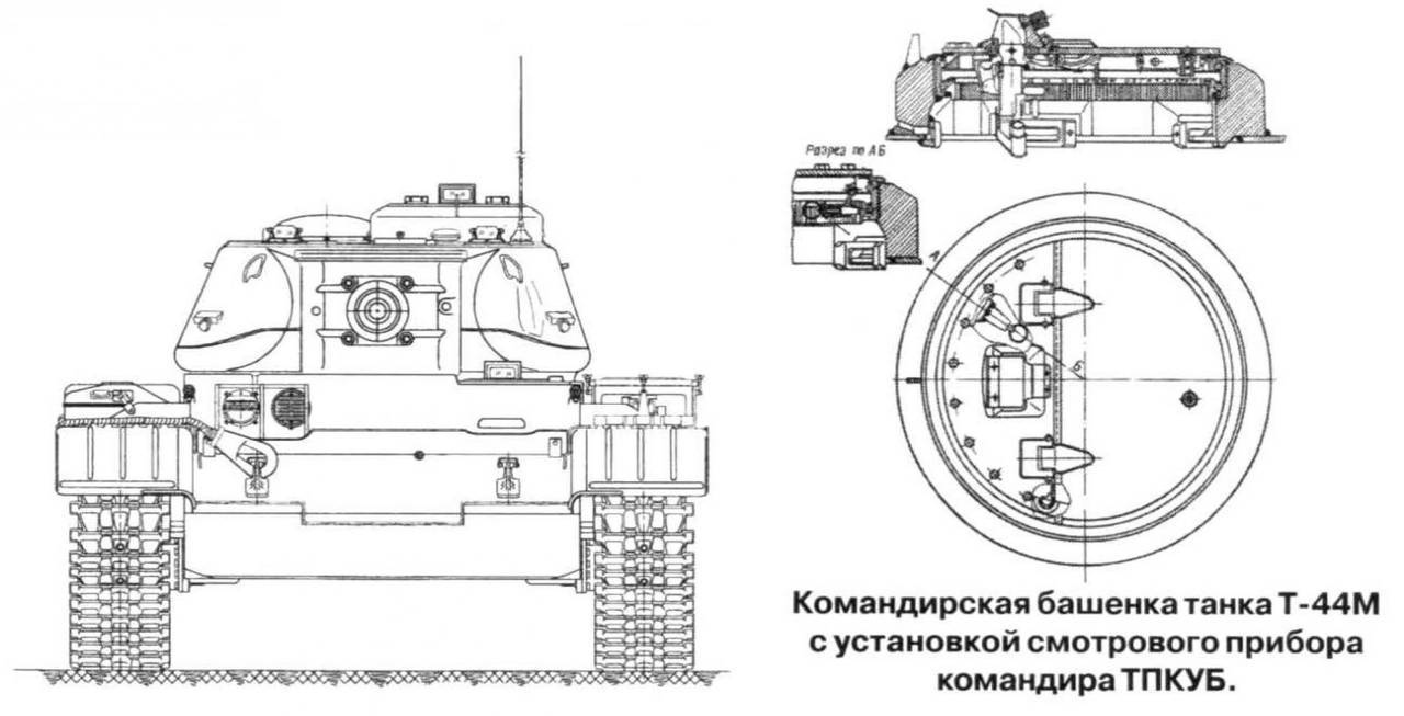 Т 55 схема танка