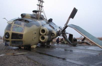 Mi-8 helicopter crashed on takeoff