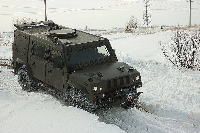 Testing mine protection vehicle IVECO 65E19WM