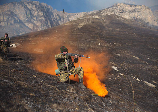 Southern Military District scouts undergo special training at the Daryal mountain range