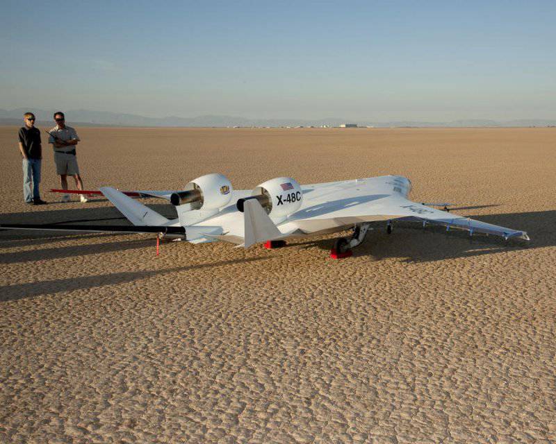 NASA завершило 8-месячные испытания дрона Boeing X-48C