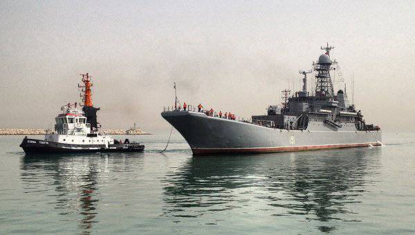 For the first time in history the warship of the Russian Navy arrived in Israeli Haifa