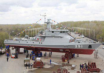 Ural plant Zenit launched the second missile and artillery ship for the Navy of Kazakhstan