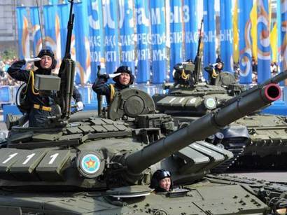 Battle parade in Kazakhstan