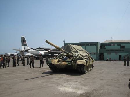 T-90C llegó a la exposición de Perú
