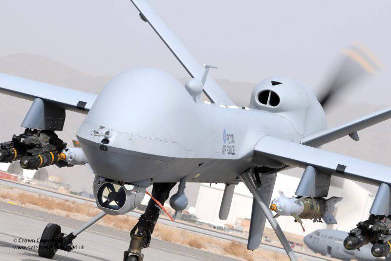 British UAV Reaper returned home