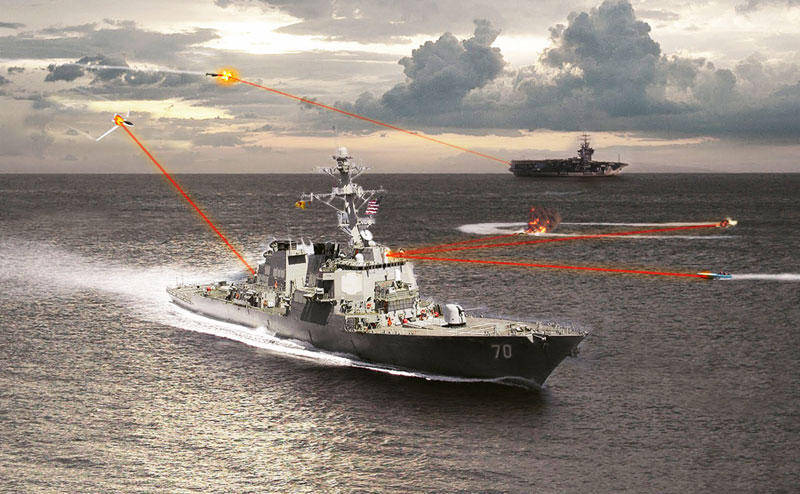 Marinarii militari americani sunt gata să intre în luptă cu arme laser
