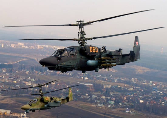 Első alkalommal vesznek részt Ka-52 helikopterek a Déli Katonai Körzet katonai repülési gyakorlatában