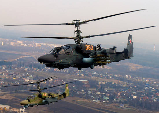 Les hélicoptères Ka-52 sont utilisés pour la première fois dans l'exercice de l'aviation de l'armée du district militaire sud