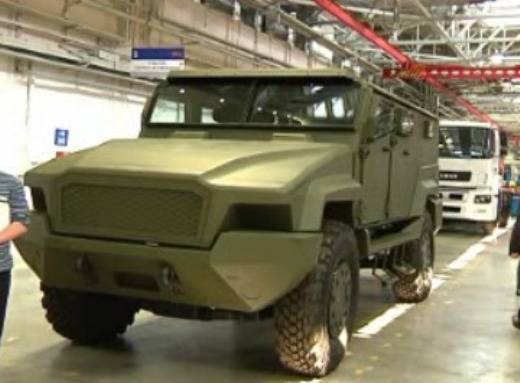 Shoigu on KAMAZ showed the latest armored vehicles