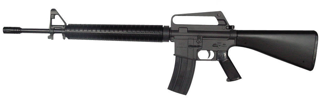 5,56-mm American assault rifle M16. 
