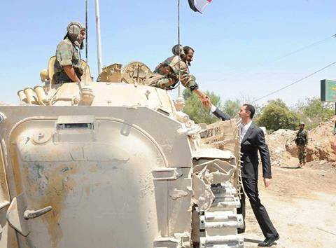 "Anavatan, onur, özveri." Suriye Cumhurbaşkanı Ordu Günü ordusunu kutladı
