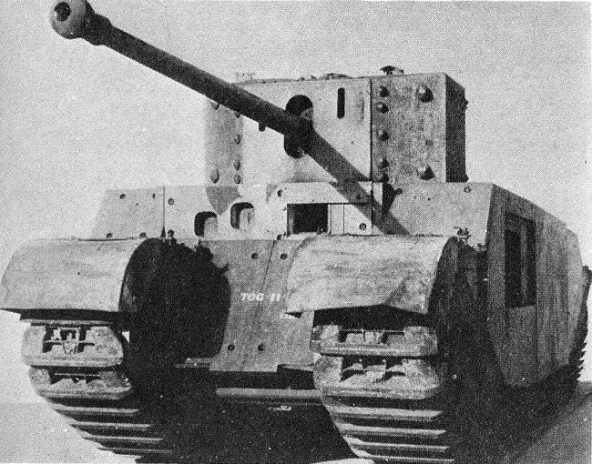 TOG - British heavy tank since the beginning of World War II.