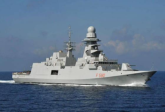 At the shipyard "Riva Trigoso" laid the keel of the sixth frigate class FREMM for the Italian Navy