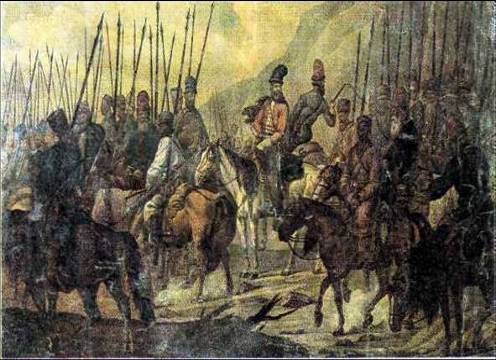 Восстание Пугачёва и ликвидация днепровского казачества императрицей Екатериной