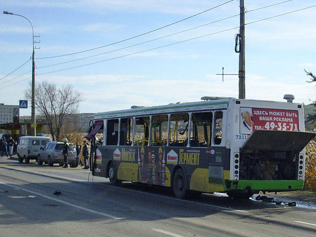 In the Volgograd bus a suicide bomber exploded