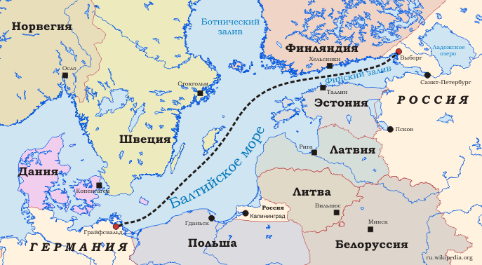 에너지 전선: Great Eastern Pipe와 Nord Stream의 전력 공급을 위한 출격