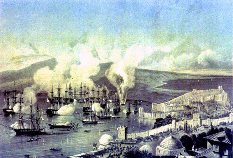 सिनोप लड़ाई 18 (30) नवंबर 1853 जी