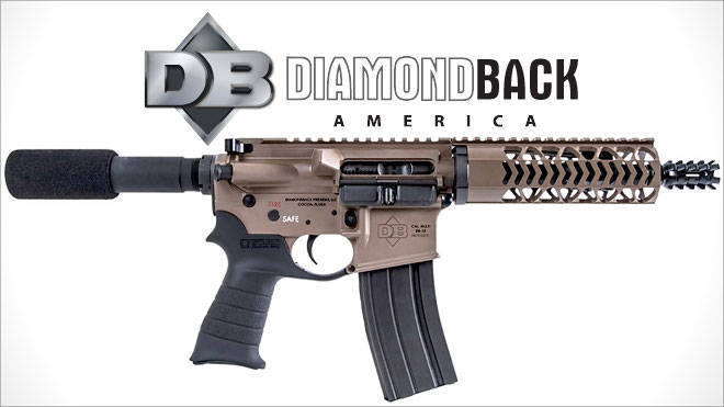 Versão pistola da carabina DB15 de armas de fogo Diamondback