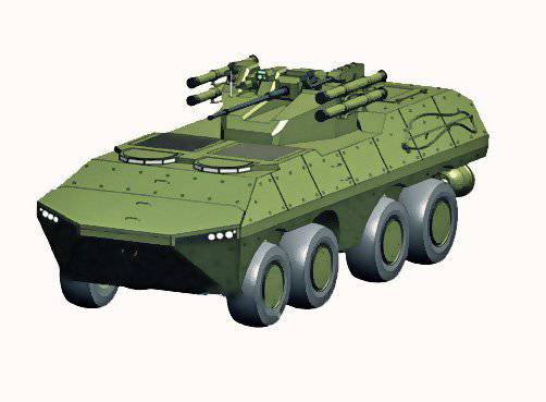 The development of Umka MZKT-590100 armored personnel carrier will be launched in Belarus