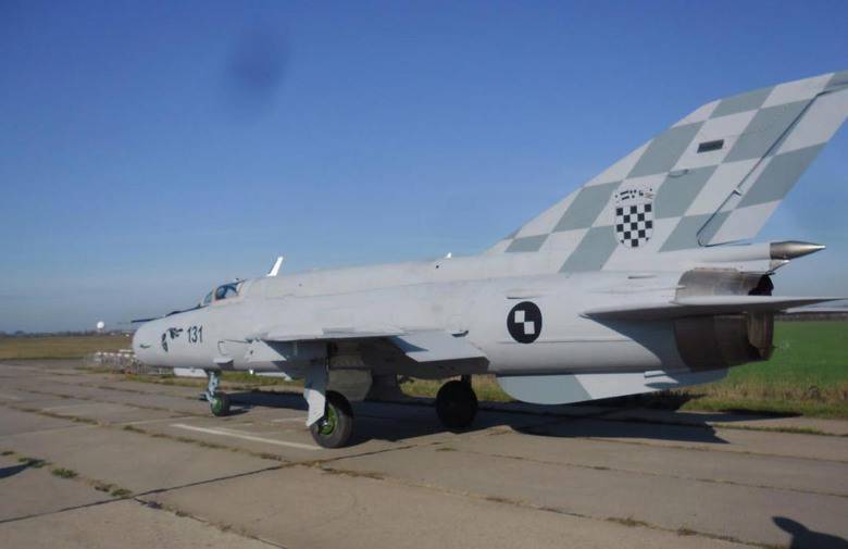 Ucrânia interrompe o reparo dos caças croatas MiG-21bis