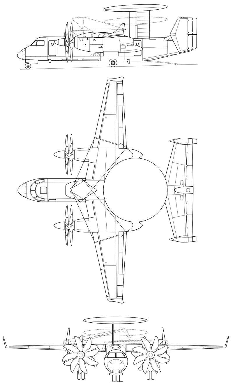 Як-44Э — самолёт радиолокационного дозора и наведения