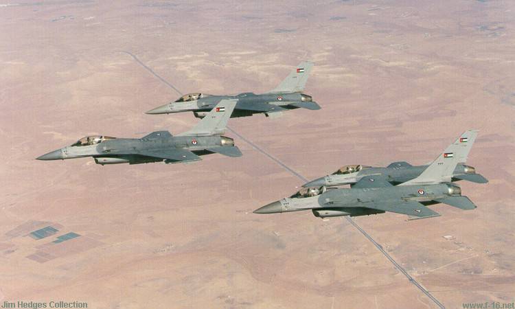 Pakistán compró 13 Jordanian F-16