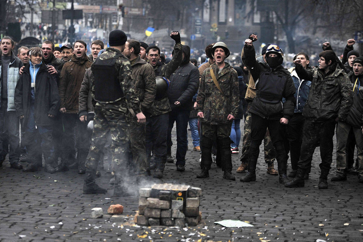 Начало войны на Украине 2014.