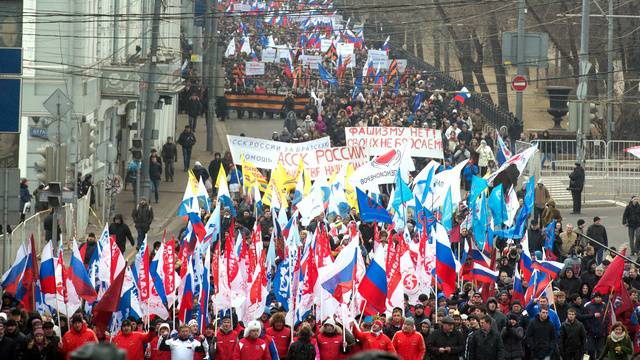 Se llevaron a cabo acciones en apoyo de la población de habla rusa de Ucrania en las ciudades de Rusia