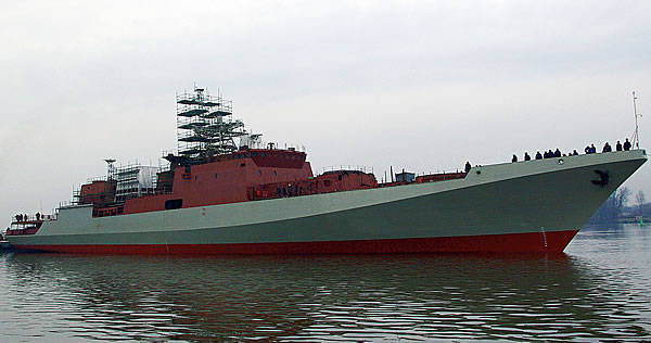 Um novo navio de guerra para a Frota do Mar Negro da Rússia lançará o 14 de março