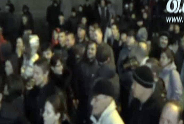 Odessa: a night rally near the SBU building demands the release of an anti-Maidan activist