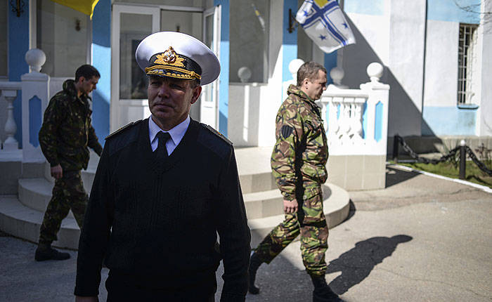 En Crimea, liberado el comandante de la Armada de Ucrania, Sergei Haiduk.