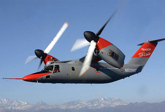 Agusta / Westland는 AW-609 컨버터 보드의 인증을 시작합니다.