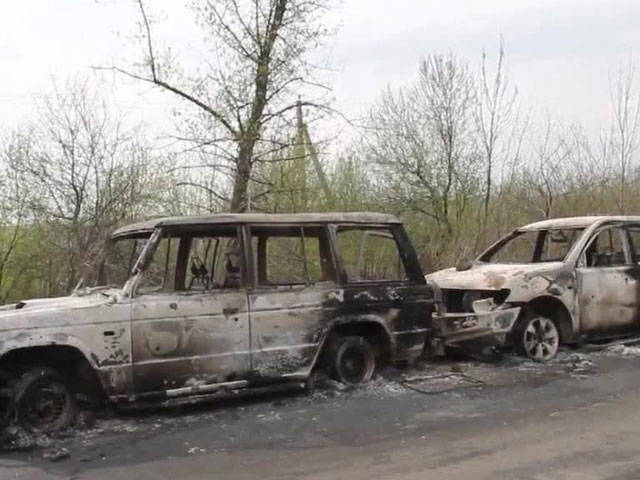 Kendini savunma Slavyansk, kontrol noktasındaki saldırganlardan birinin tutuklandığını söyledi