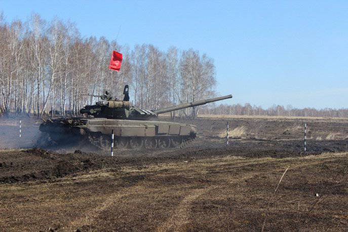 Tank biathlon for crews of the Western Military District