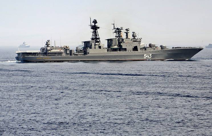 Large anti-submarine ship "Marshal Shaposhnikov" began patrolling in the Gulf of Aden