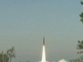 Ballistic missile RS-12M "Topol" launched from Kapustin Yar training ground